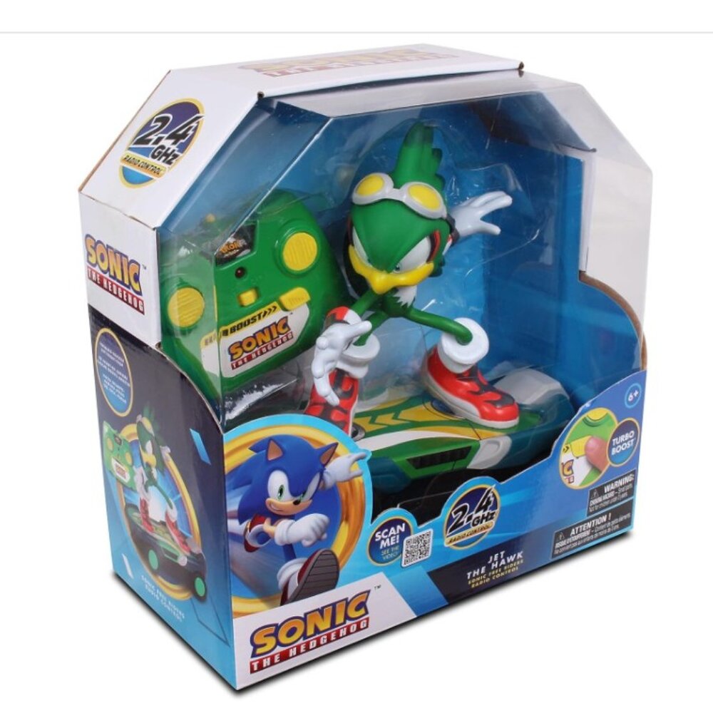 Jet the Hawk Sonic Free Rider RC Skateboard 2.4GHz Remote Control Toy